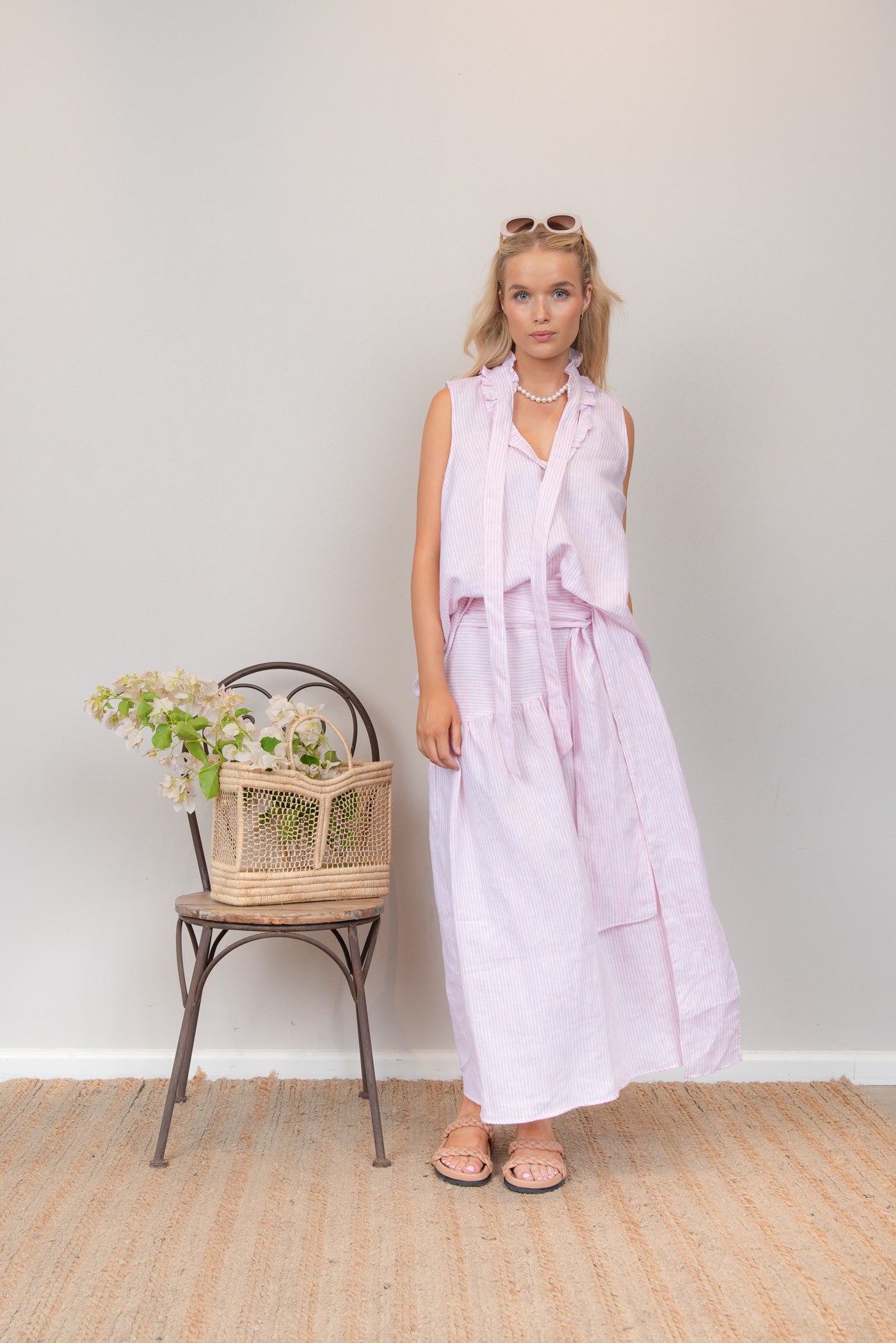 AMALFI Ruffle Tie Top