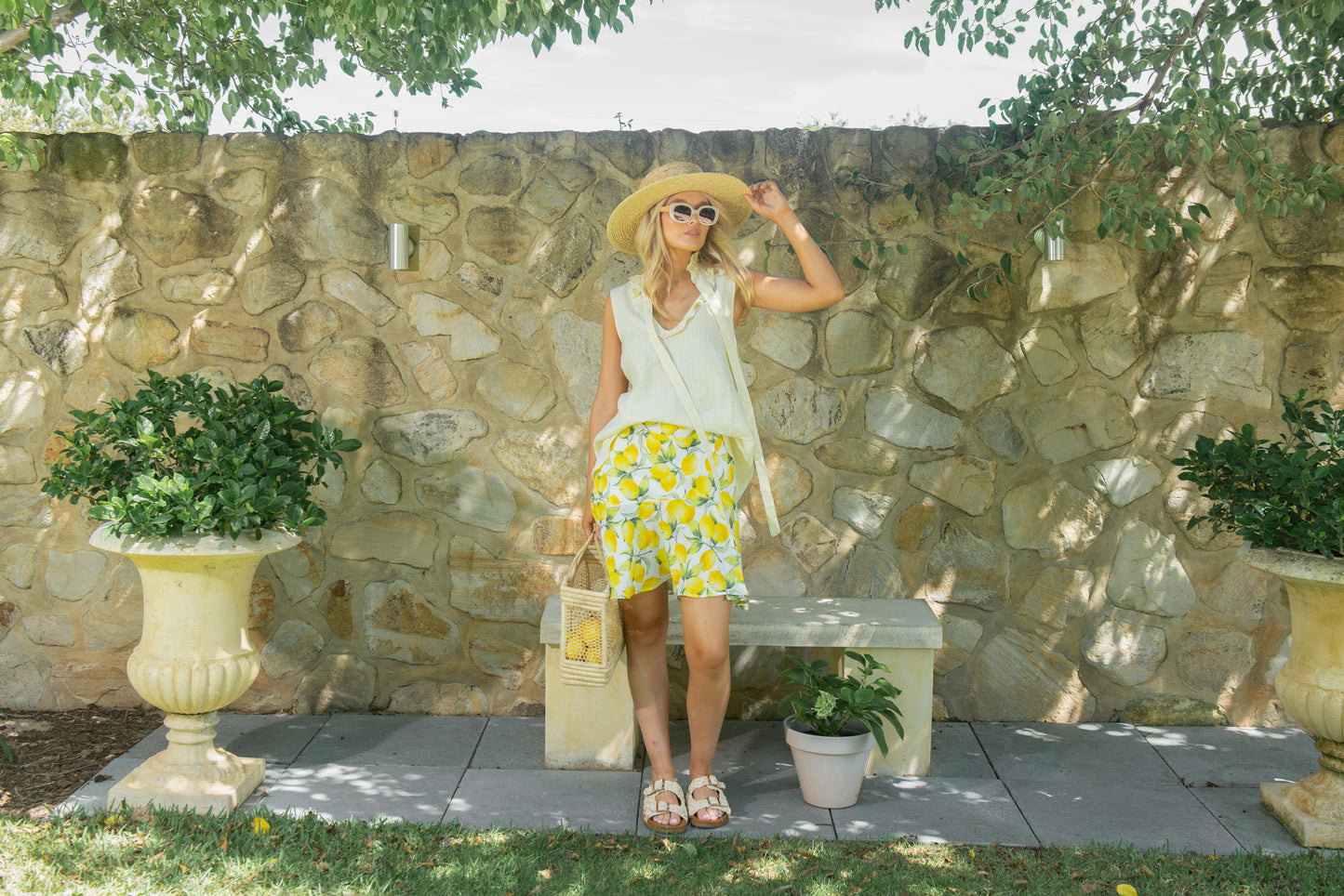 AMALFI Ruffle Tie Top
