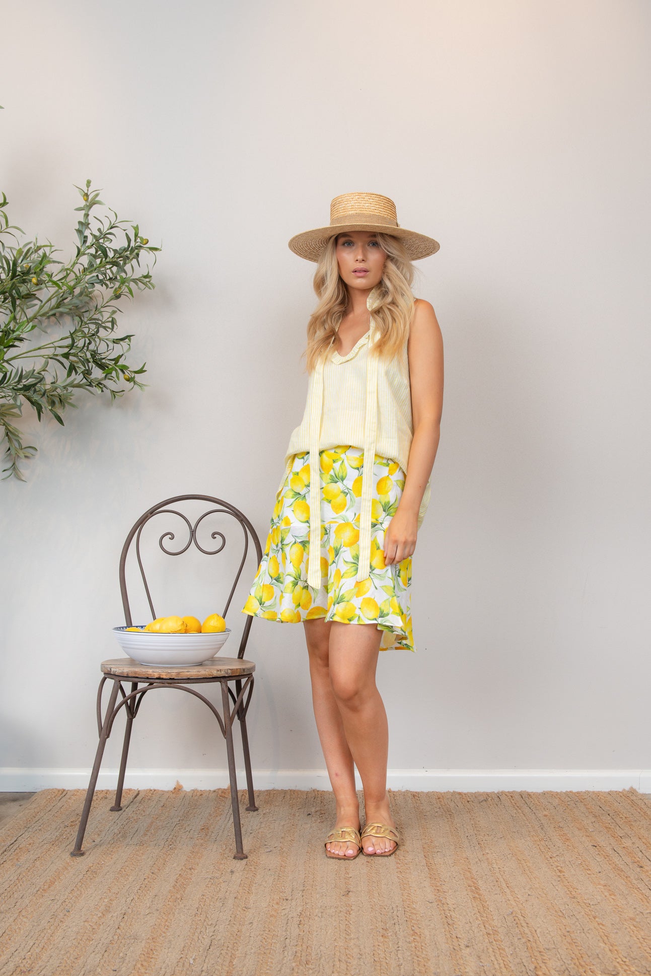 AMALFI Flared Frill Skirt