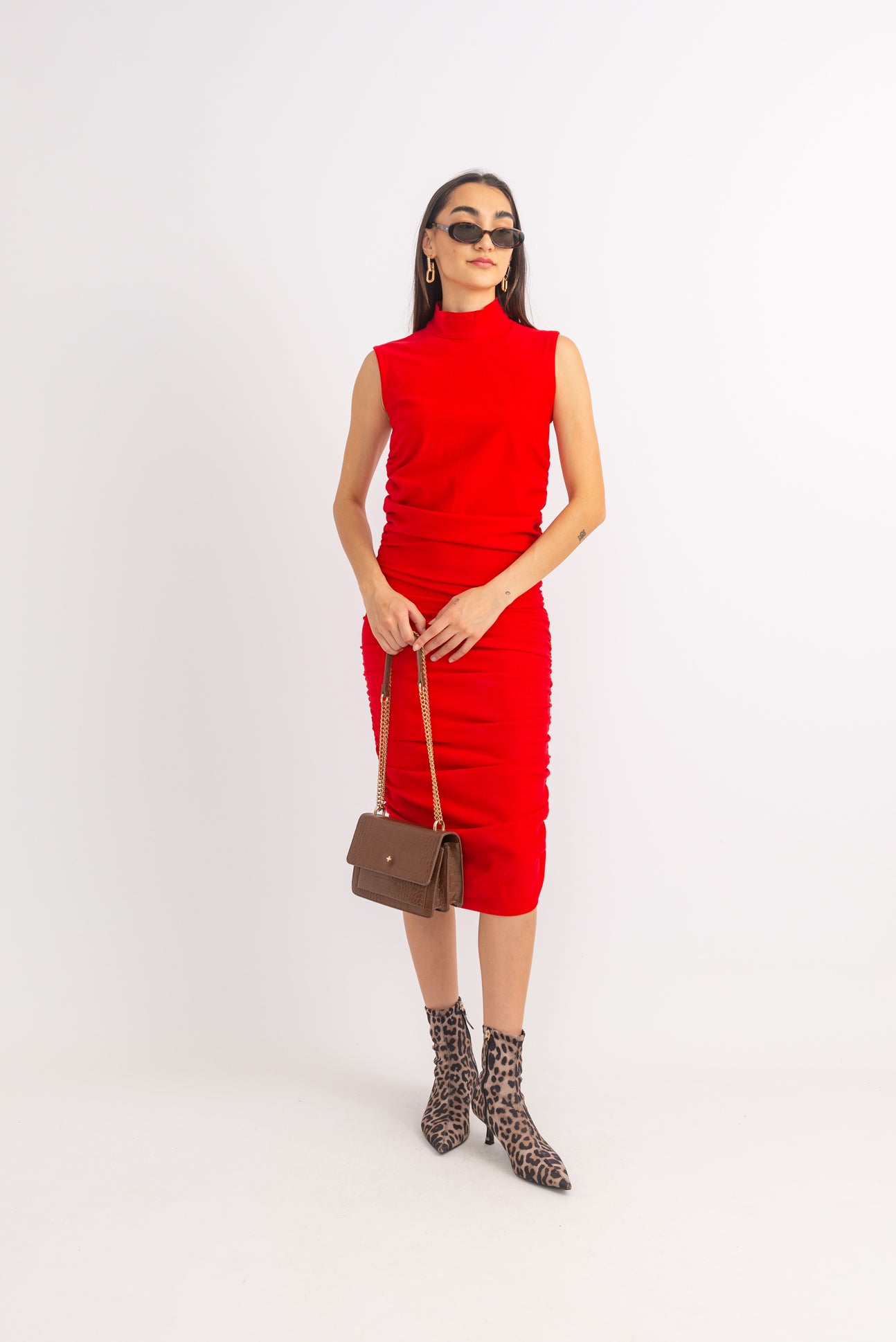 NEW YORK Ruched Dress
