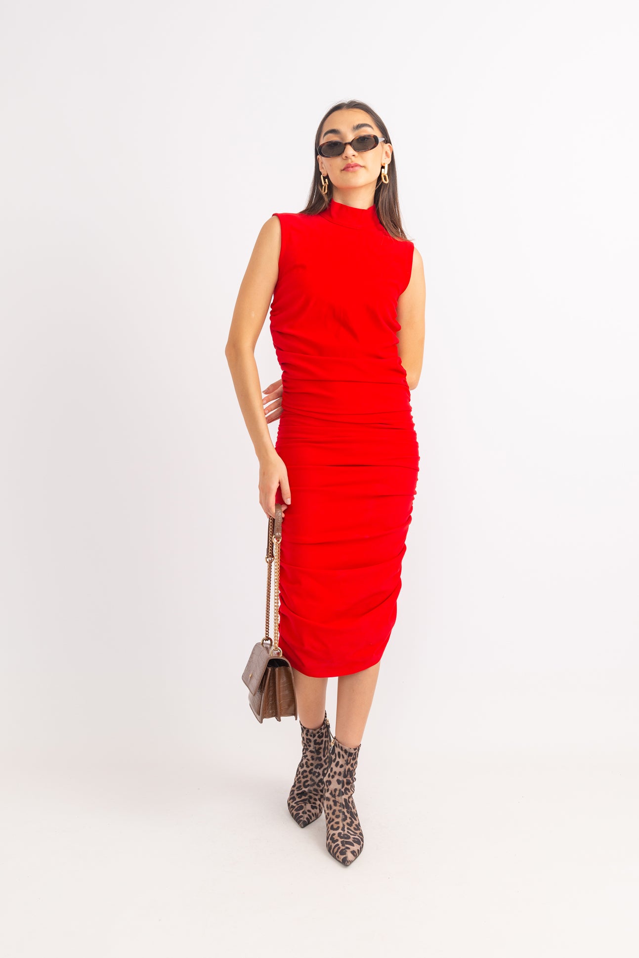 NEW YORK Ruched Dress