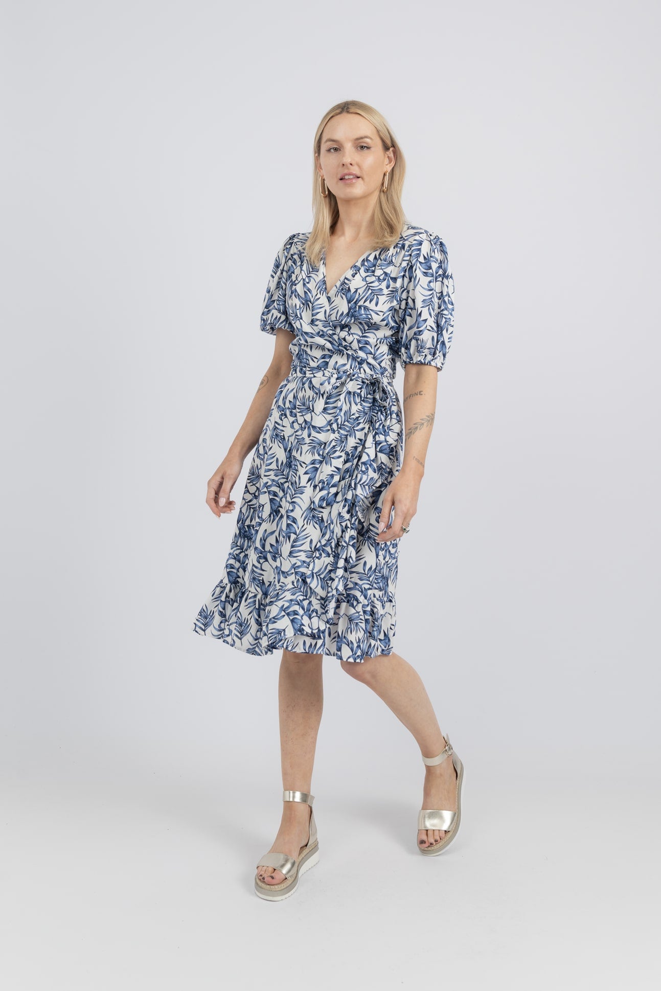 RIVERIA Short Wrap Dress