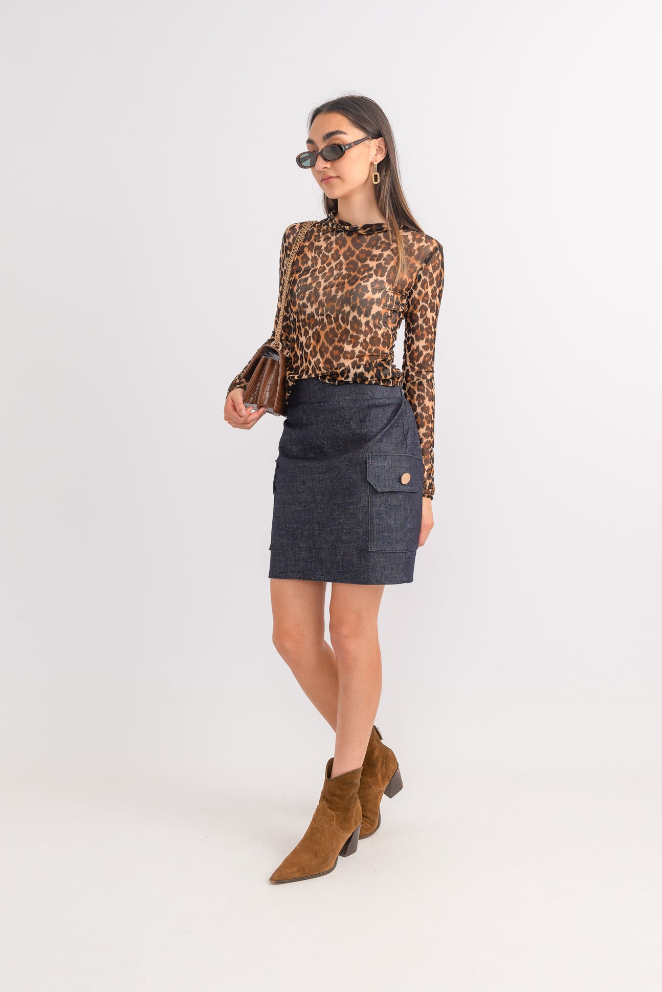 LONDON High Mesh Neck Top
