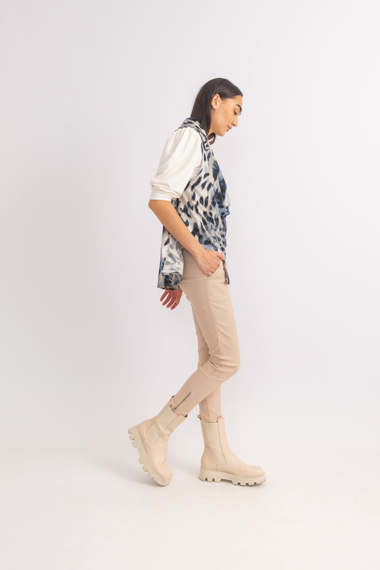 LONDON Cowl Neck Vest