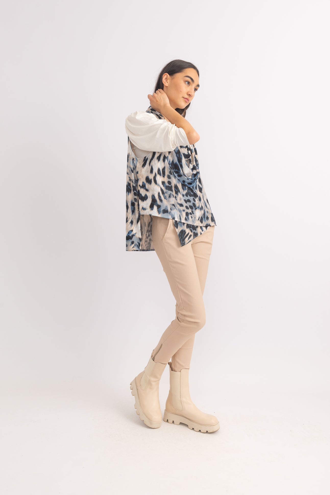 LONDON Cowl Neck Vest