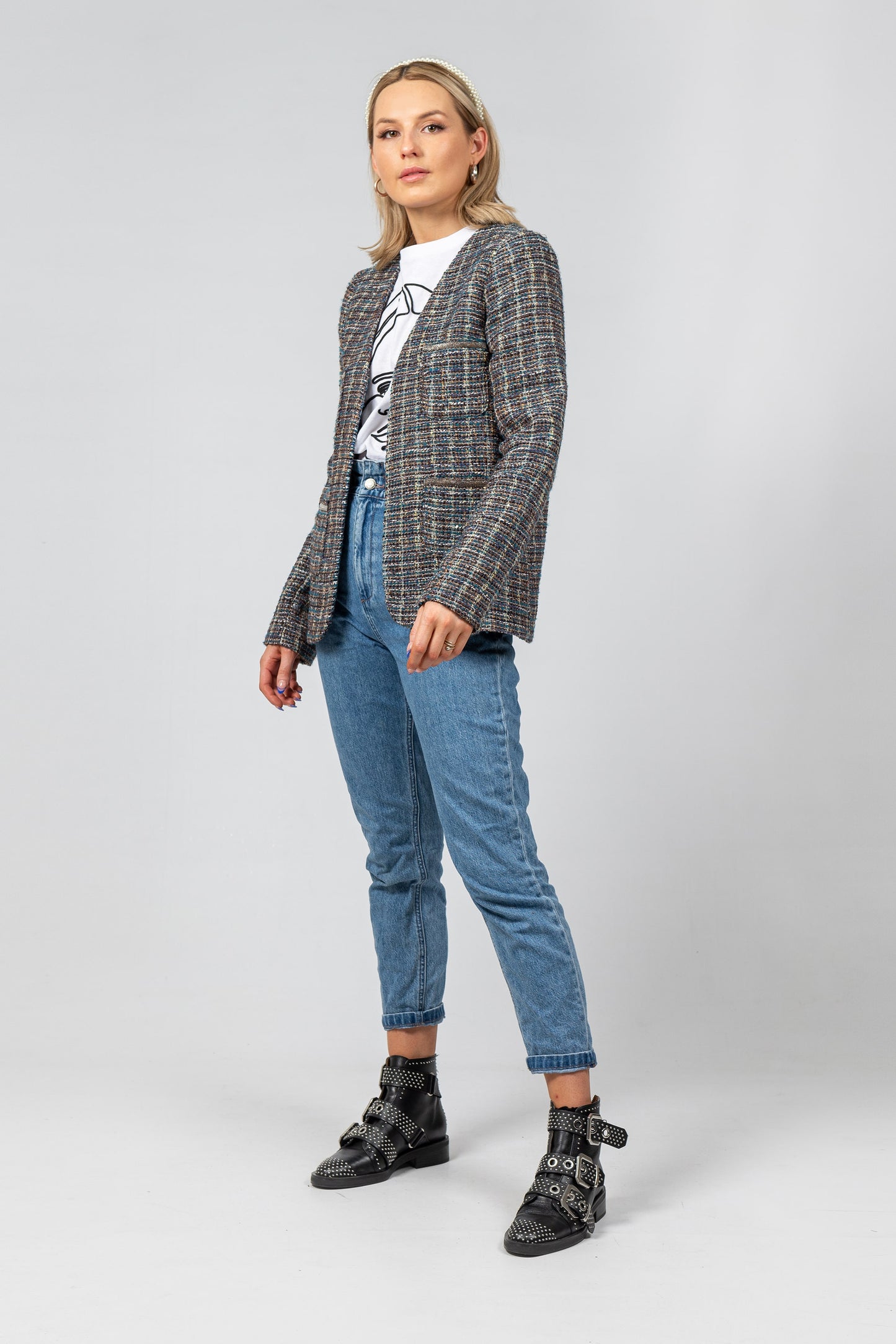 PARIS V Neck Chanel Jacket