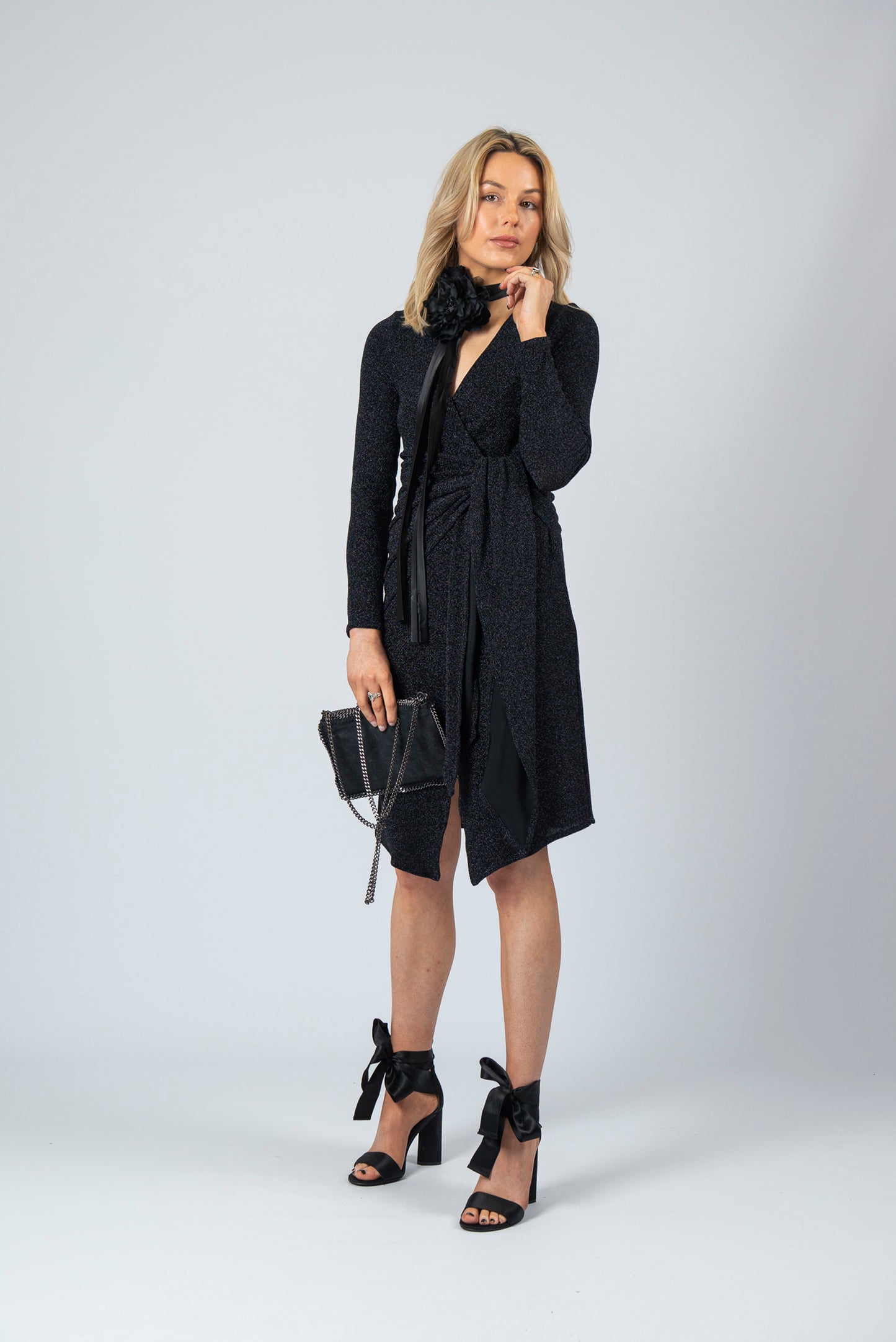 PARIS Mock Wrap Dress