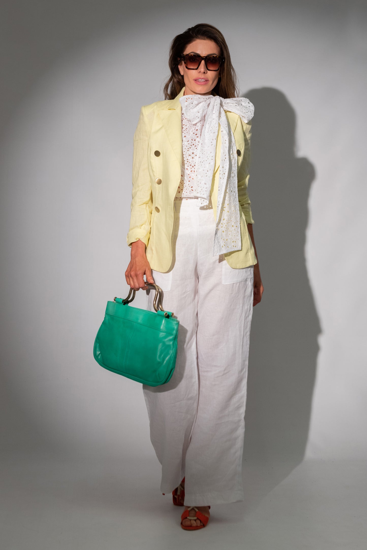 RIVERIA Linen Palazzo Pant