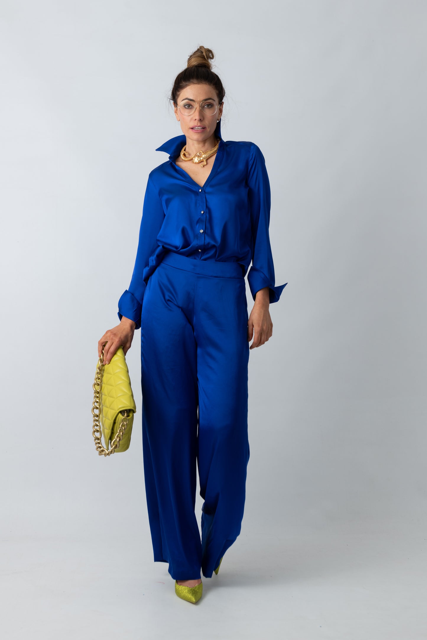 RIVERIA Satin Palazzo Pant