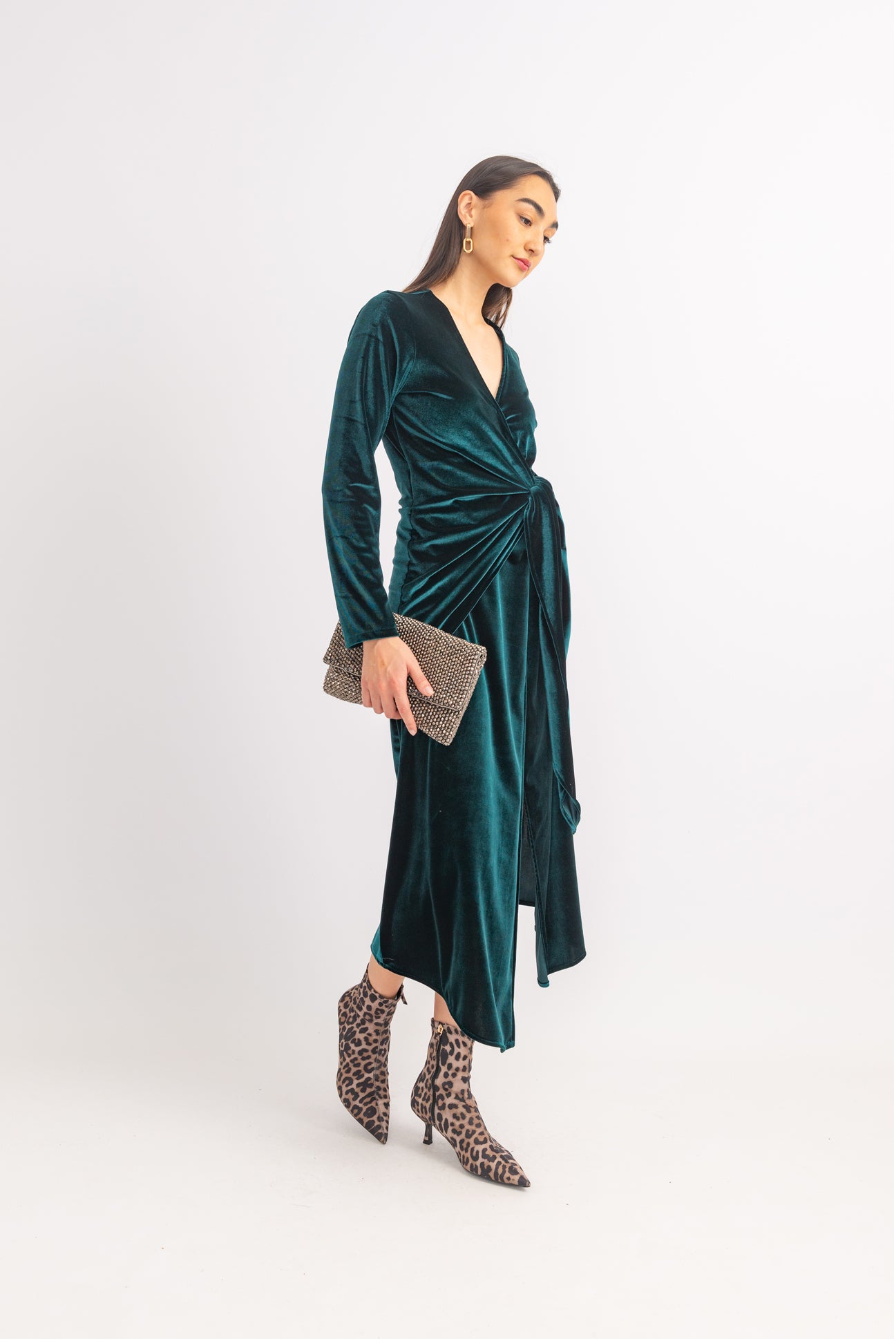 NEW YORK Mock Wrap Dress