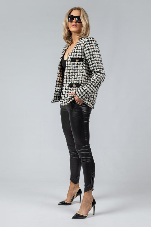 PARIS V Neck Chanel Jacket