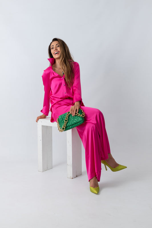 RIVERIA Satin Shirt